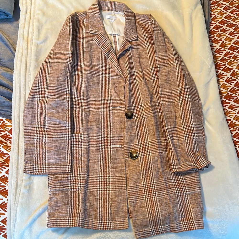 J. Jill boyfriend linen/cotton blazer